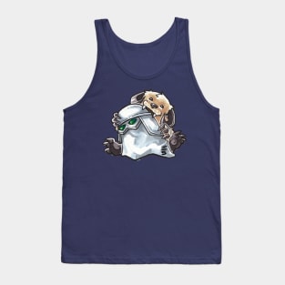 Baby Wampa With Snow Trooper Helmet Tank Top